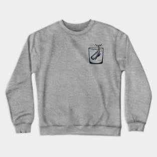 Whale in a glass Crewneck Sweatshirt